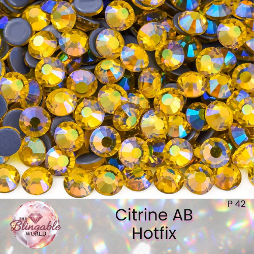 Citrine AB - Hotfix Glass Flatback Rhinestone