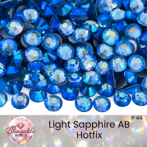 Light Sapphire AB - Hotfix Glass Flatback Rhinestone