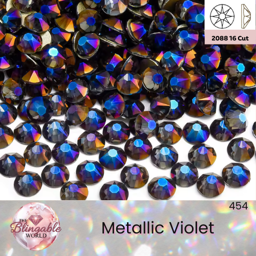 Metallic Violet - 2088 Glass Flatback Rhinestone