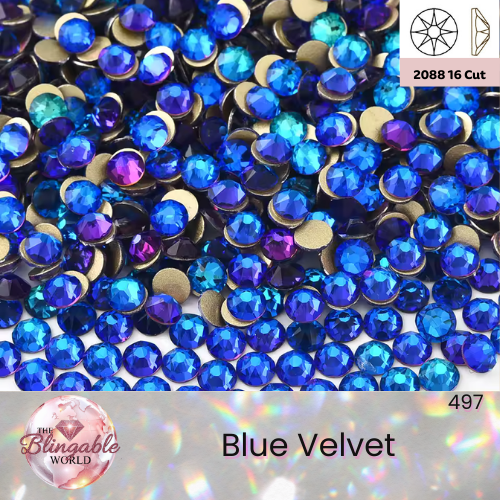 Blue Velvet - 2088 Glass Flatback Rhineston