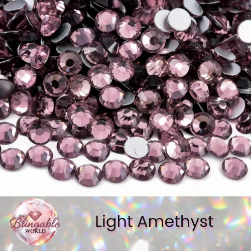 Light Amethyst - Glass Flatback Rhinestone
