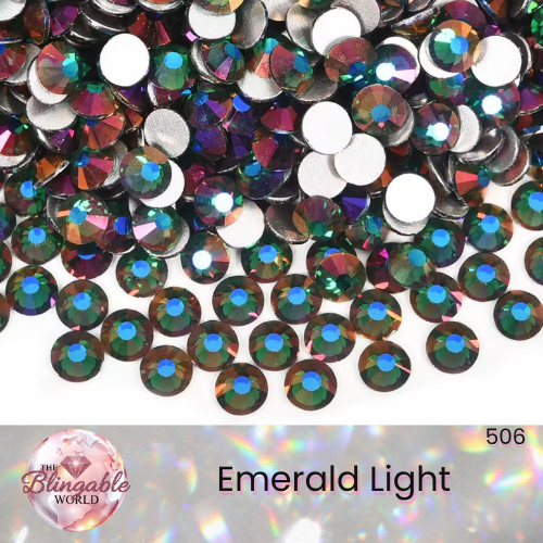 Emerald Light - Glass Flatback Rhinestone