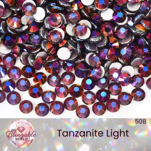 Tanzanite Light - Glass Flatback Rhinestone