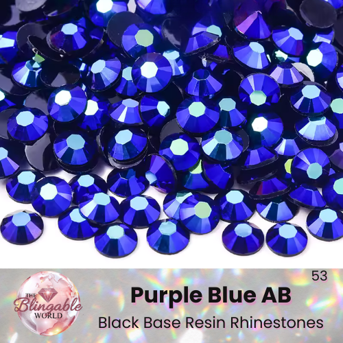 Purple Blue AB - Resin Flatback Rhinestone