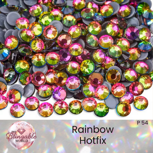 Rainbow - Hotfix Glass Flatback Rhinestone