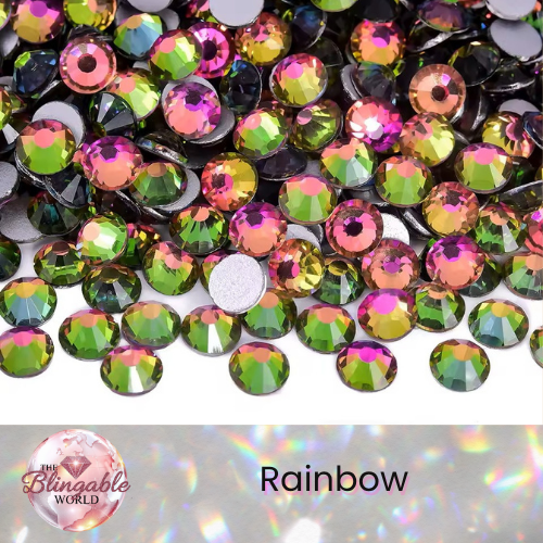 Rainbow - Glass Flatback Rhinestone