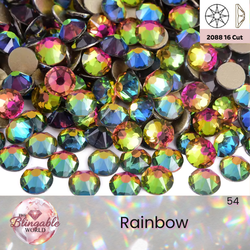 Rainbow - 2088 Glass Flatback Rhinestone