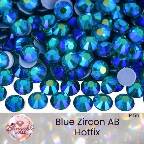Blue Zircon AB - Hotfix Glass Flatback Rhinestone