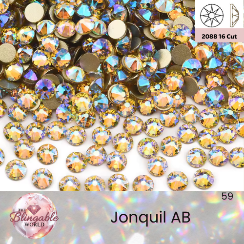 Jonquil AB - 2088 Glass Flatback Rhinestone