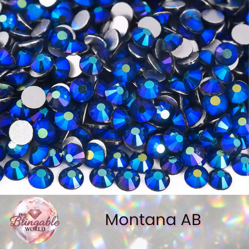 Montana AB - Glass Flatback Rhinestone