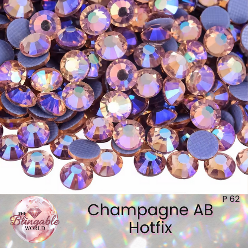 Champagne AB - Hotfix Glass Flatback Rhinestone