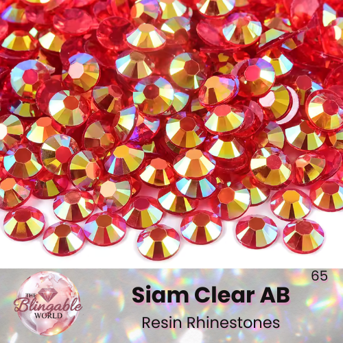 Siam Clear AB - Resin Flatback Rhinestone