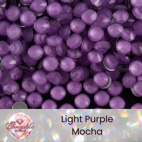 Lt. Purple Mocha - Glass Flatback Rhinestone