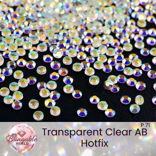 Transparent Clear AB - Hotfix Glass Flatback Rhinestone