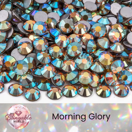 Morning Glory - Glass Flatback Rhinestone