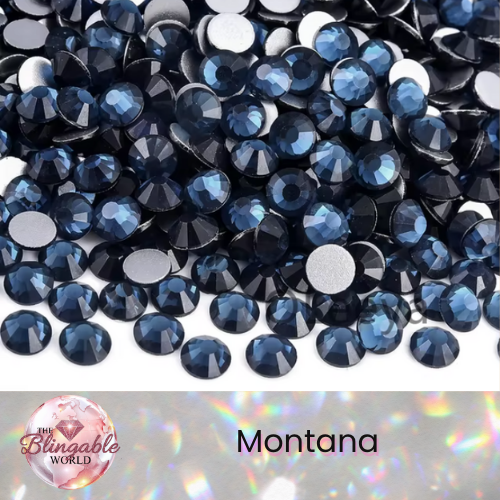 Montana - Glass Flatback Rhinestone