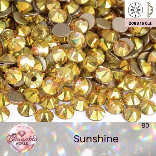 Sunshine - 2088 Glass Flatback Rhinestone