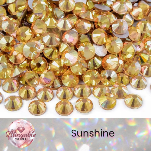 Sunshine - Glass Flatback Rhinestone