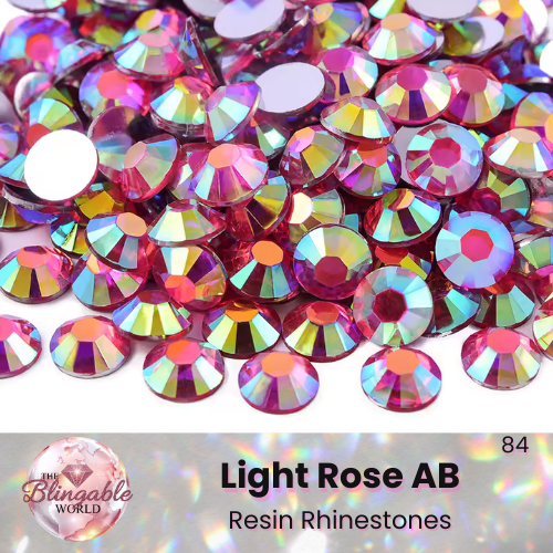 Light Rose AB - Resin Flatback Rhinestone