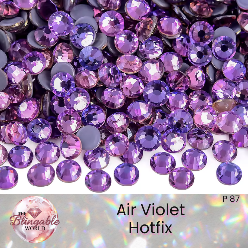 Air Violet - Hotfix Glass Flatback Rhinestone