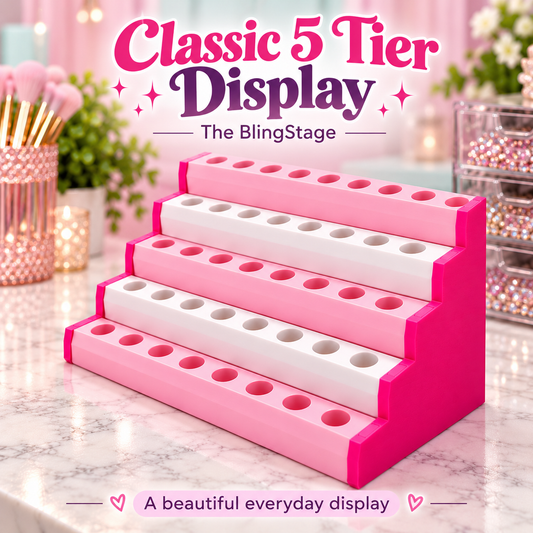 The BlingStage | Customizable Tiered Pen Display