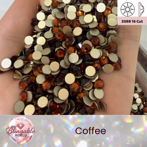 Coffee - 2088 Glass Flatback Rhinestone