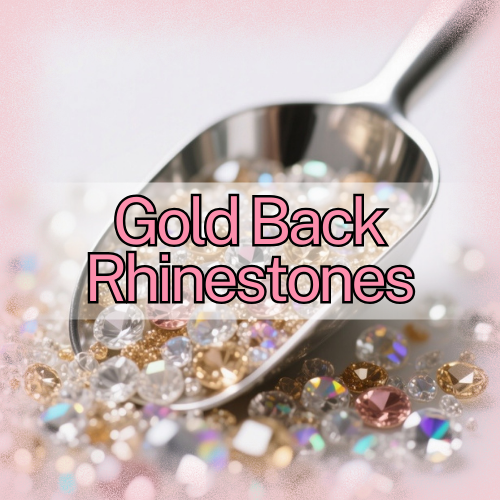 Gold Back Rhinestones - Live Bling Scoops