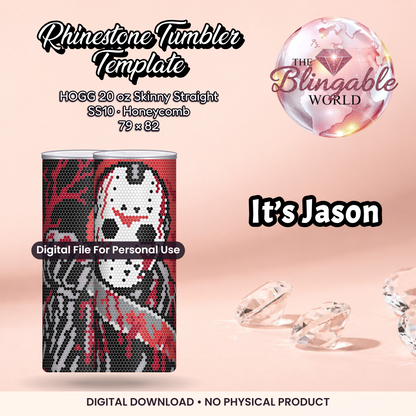It’s Jason - 20oz Honeycomb Tumbler Template *Digital File* product mockup