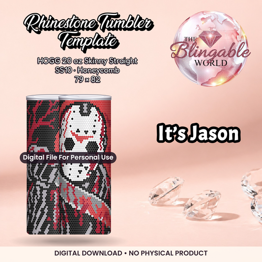 It’s Jason - 20oz Honeycomb Tumbler Template *Digital File* product mockup