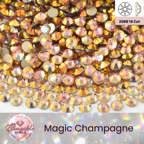Magic Champagne - 2088 Glass Flatback Rhinestone
