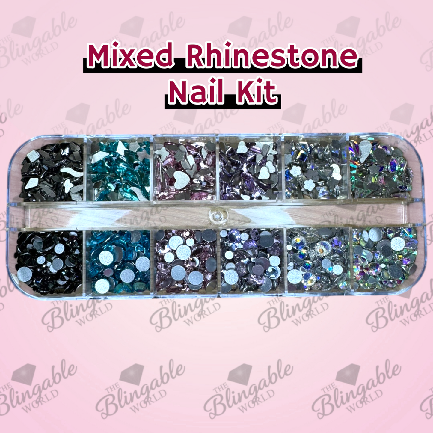 Mixed Rhinestone Nail Kit