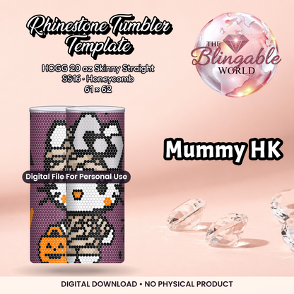 Mummy HK - 20oz Honeycomb Tumbler Template *Digital File* product mockup