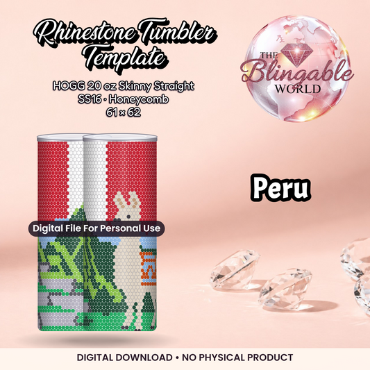 Peru - 20oz Honeycomb Tumbler Template *Digital File*