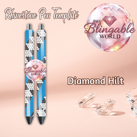 Pen Template #223 - Diamond Hilt *Digital File*