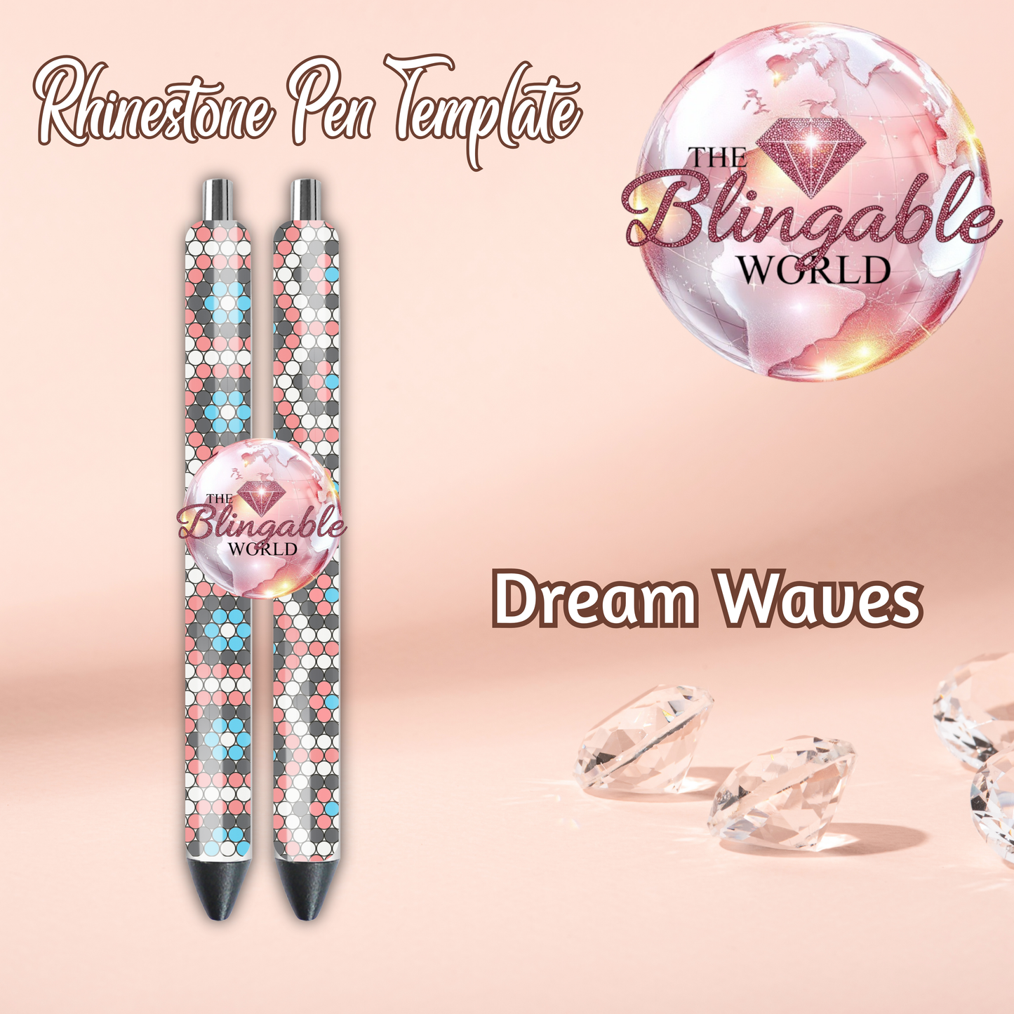 Pen Template #225 - Dream Waves *Digital File*
