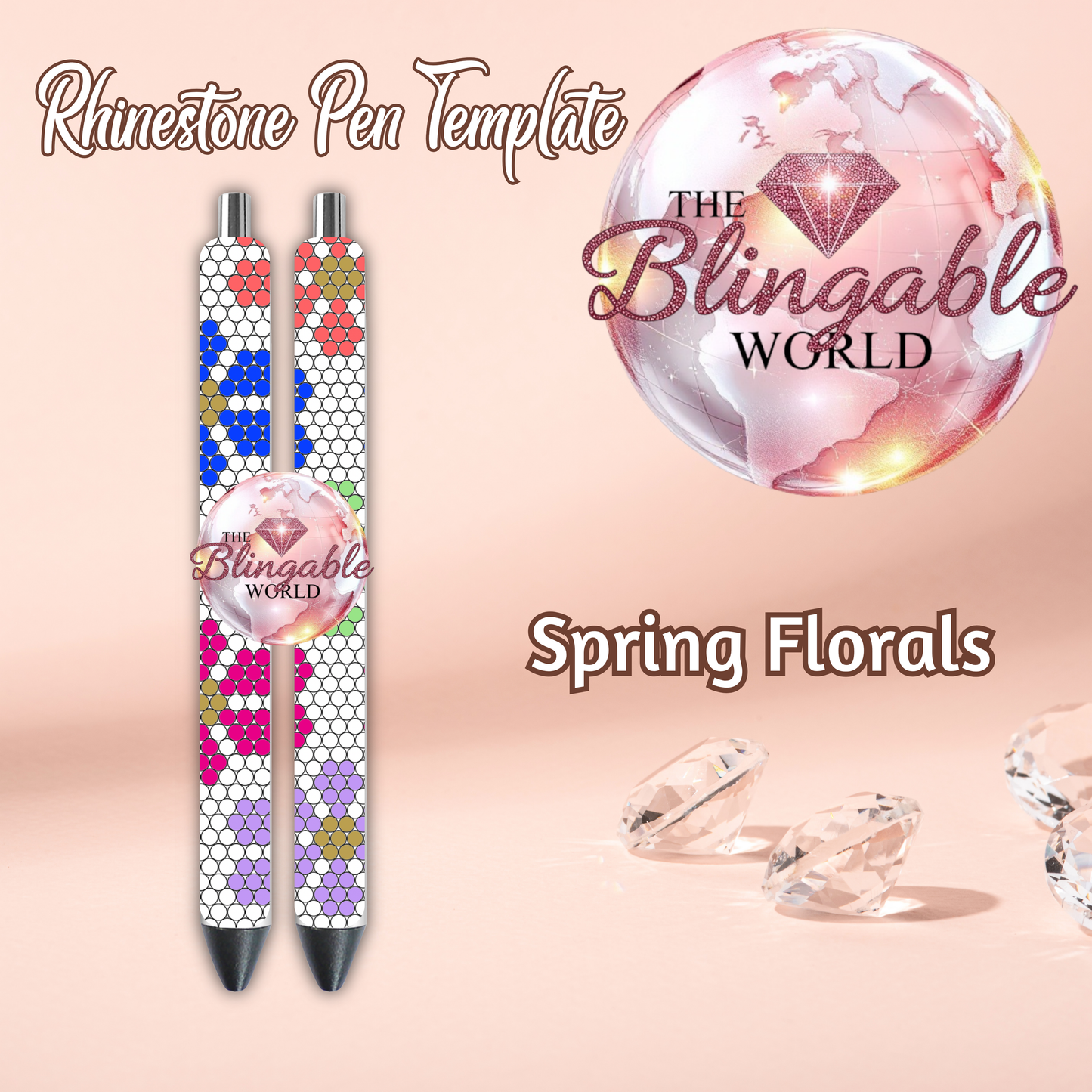 Pen Template #219 - Spring Florals *Digital File*