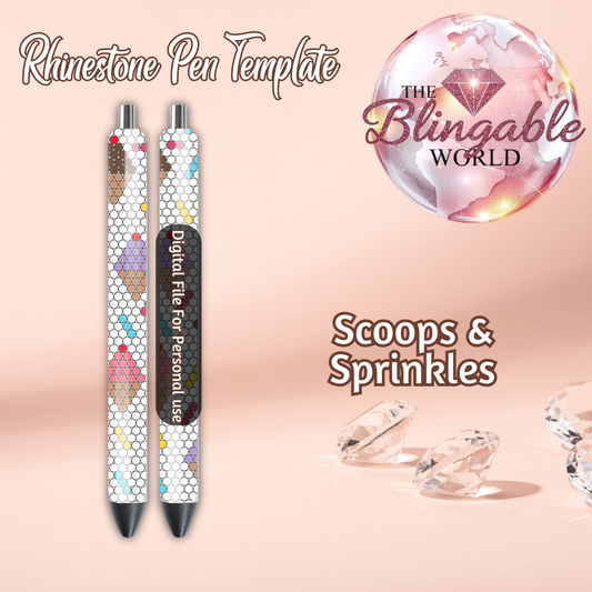 Pen Template #228 - Scoops & Sprinkles *Digital File*