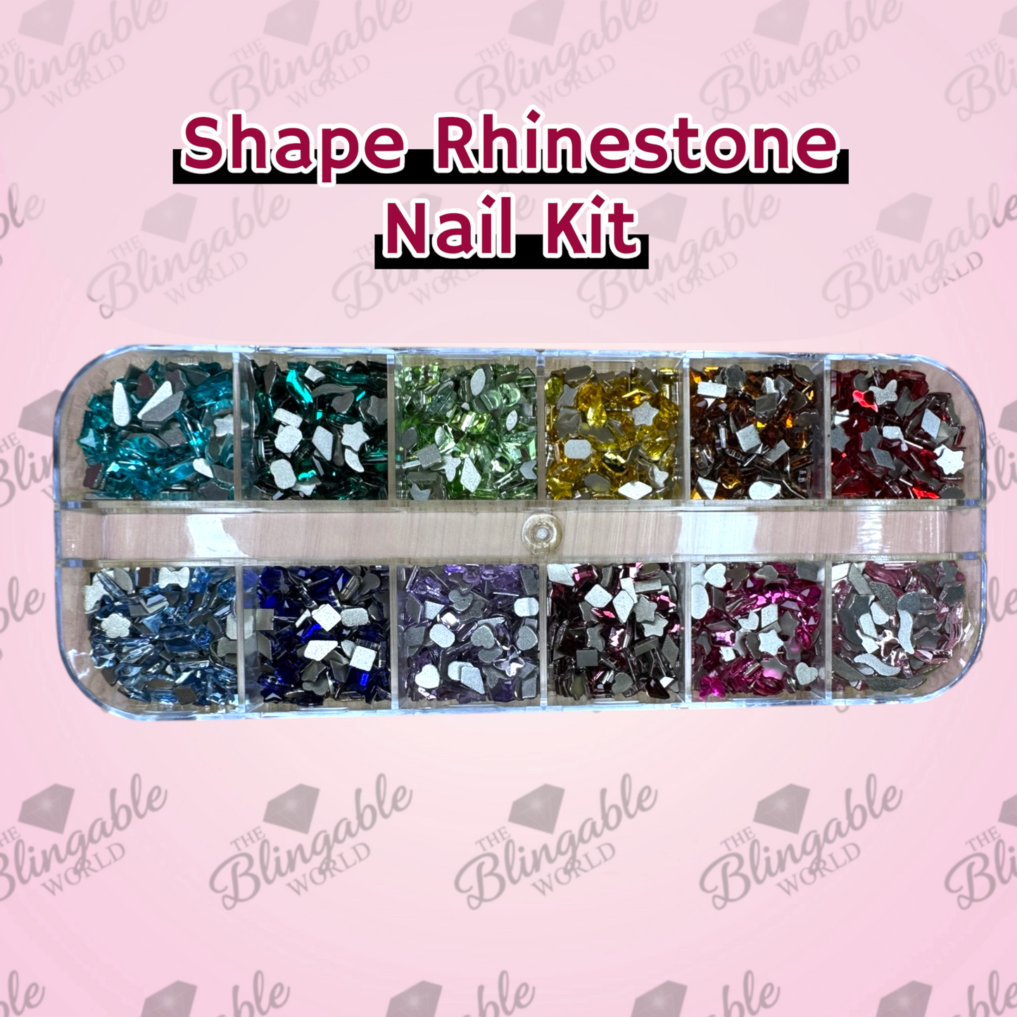 Mini Shape Rhinestone Nail Kit