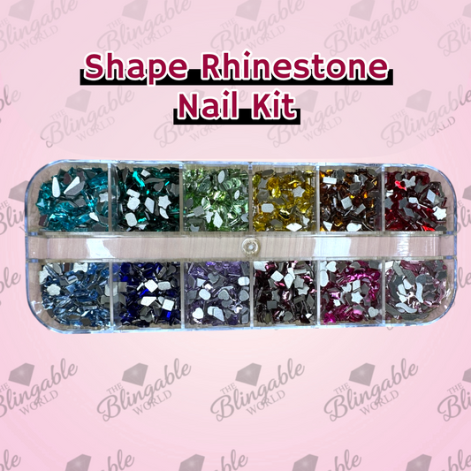 Mini Shape Rhinestone Nail Kit