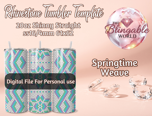 Springtime Weave - 20oz Tumbler Template *Digital File*