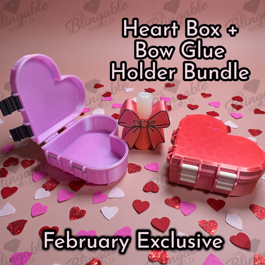 Heart Box + Bow Glue Holder Bundle 💗🎀 | February Exclusive