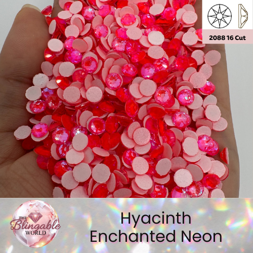 Hyacinth Enchanted Neon - 2088 Glass Flatback Rhinestone