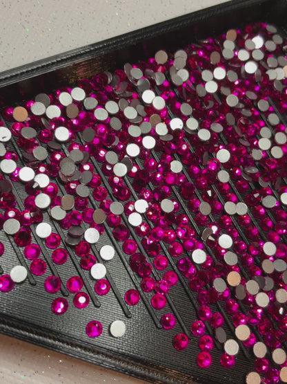 Rose B - Glass Flatback Rhinestones