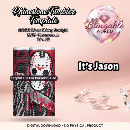 It’s Jason - 20oz Honeycomb Tumbler Template *Digital File* mockup video