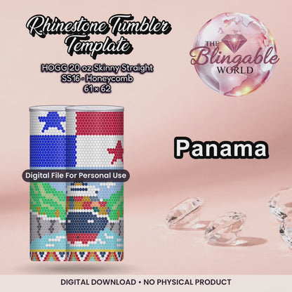 Panama - 20oz Honeycomb Tumbler Template *Digital File*