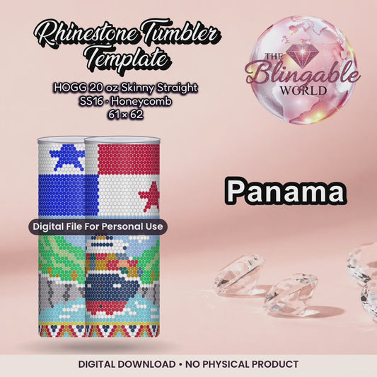 Panama - 20oz Honeycomb Tumbler Template *Digital File*