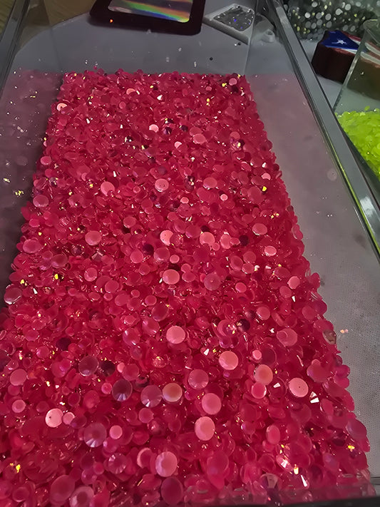 Live Bling Scoops - Rose Neon Opal Scatter Mix ss6-ss20
