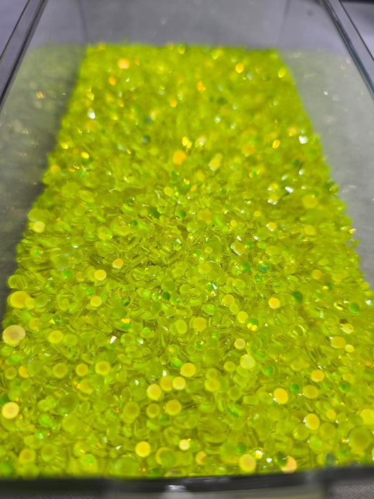 Live Bling Scoops - Citrine Neon Opal Scatter Mix ss6-ss20