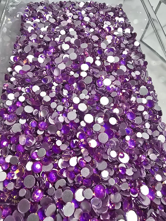 Live Bling Scoops - Vivid Purple Opal Scatter Mix ss6-ss20