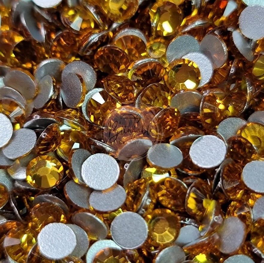 Topaz - Glass Flatback Rhinestones – Blingable By Cristal